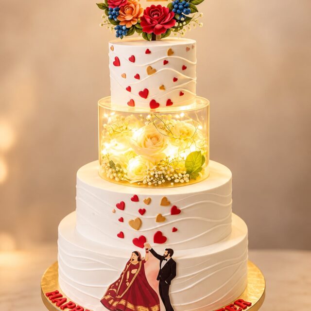Happily Ever After Wedding Cake