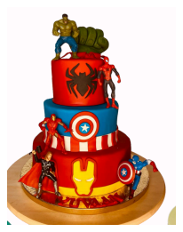 Superhero Theme Cake